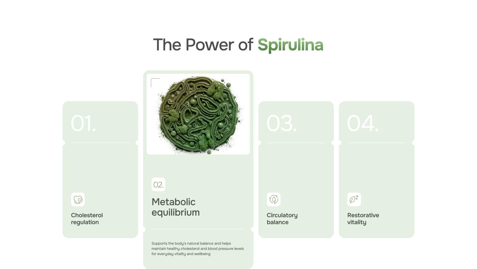 Superfood Spirulina — Wellness Landing Page UI