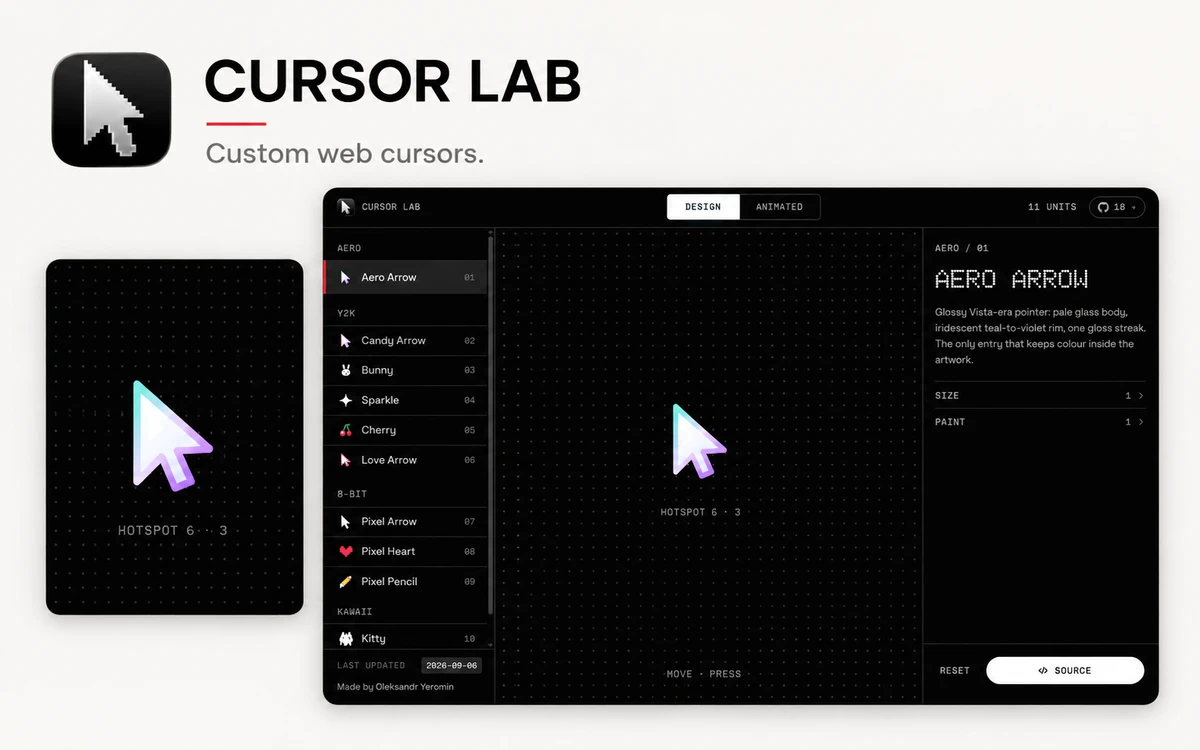 Cursor Lab — Custom Web Cursors