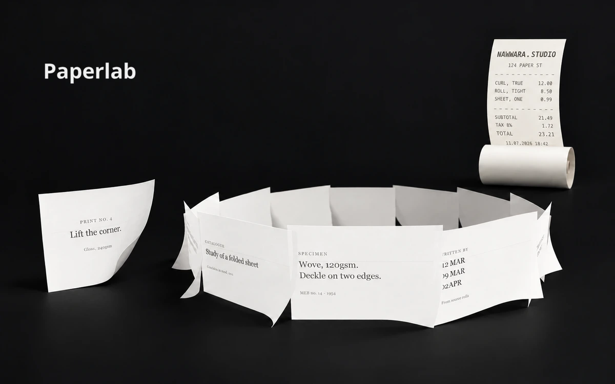 Paperlab: interactive 3D paper for the web