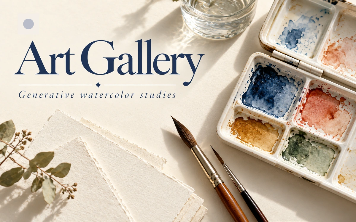 Art Gallery — генеративні акварелі та інтерактивна студія
