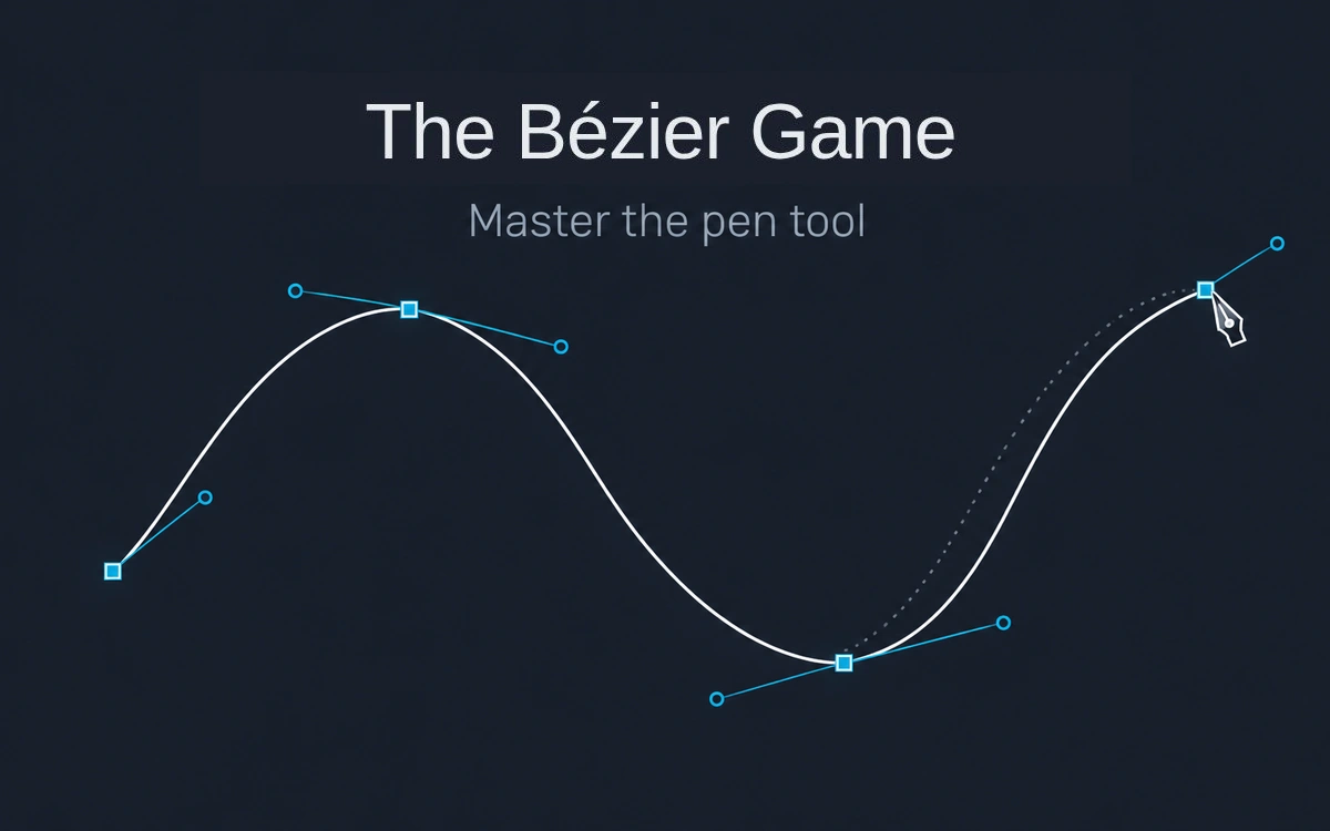The Bézier Game — pen-tool and curve practice