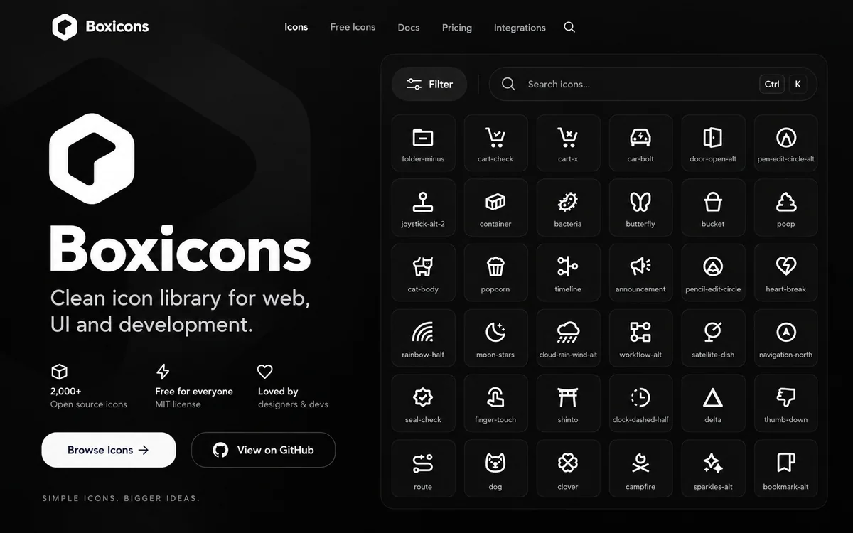 Boxicons — 50 000+ іконок для вебу, Figma та розробки